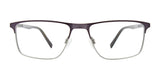 OAK NYC O3019 Eyeglasses with Clip-on Sunglasses | Size 52