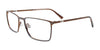 OAK NYC O3020 Eyeglasses with Clip-on Sunglasses | Size 54 / Brown & Blue