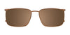 OAK NYC O3020 Eyeglasses with Clip-on Sunglasses | Size 54 / Black & Brown