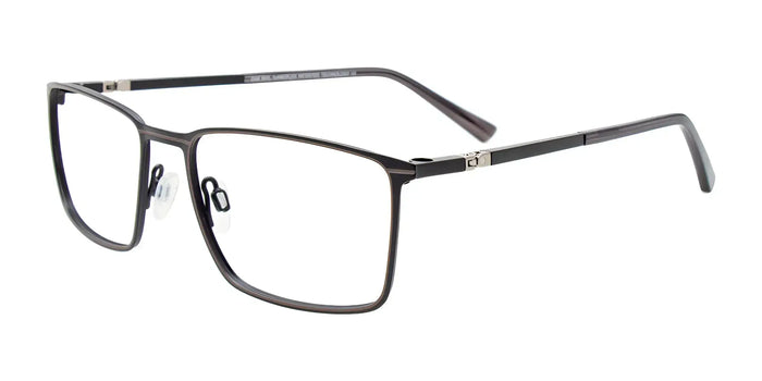 OAK NYC O3020 Eyeglasses with Clip-on Sunglasses | Size 54 / Black & Brown
