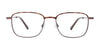 OAK NYC O3022 Eyeglasses with Clip-on Sunglasses | Size 50 / Dark Blue/Steel