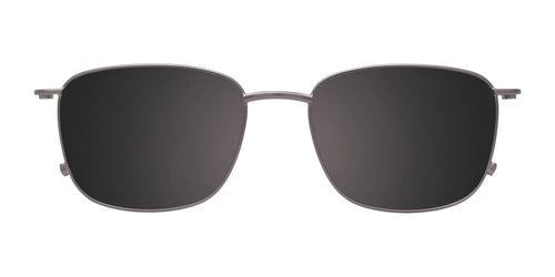 OAK NYC O3022 Eyeglasses with Clip-on Sunglasses / Size 50 / Dark Blue/Steel