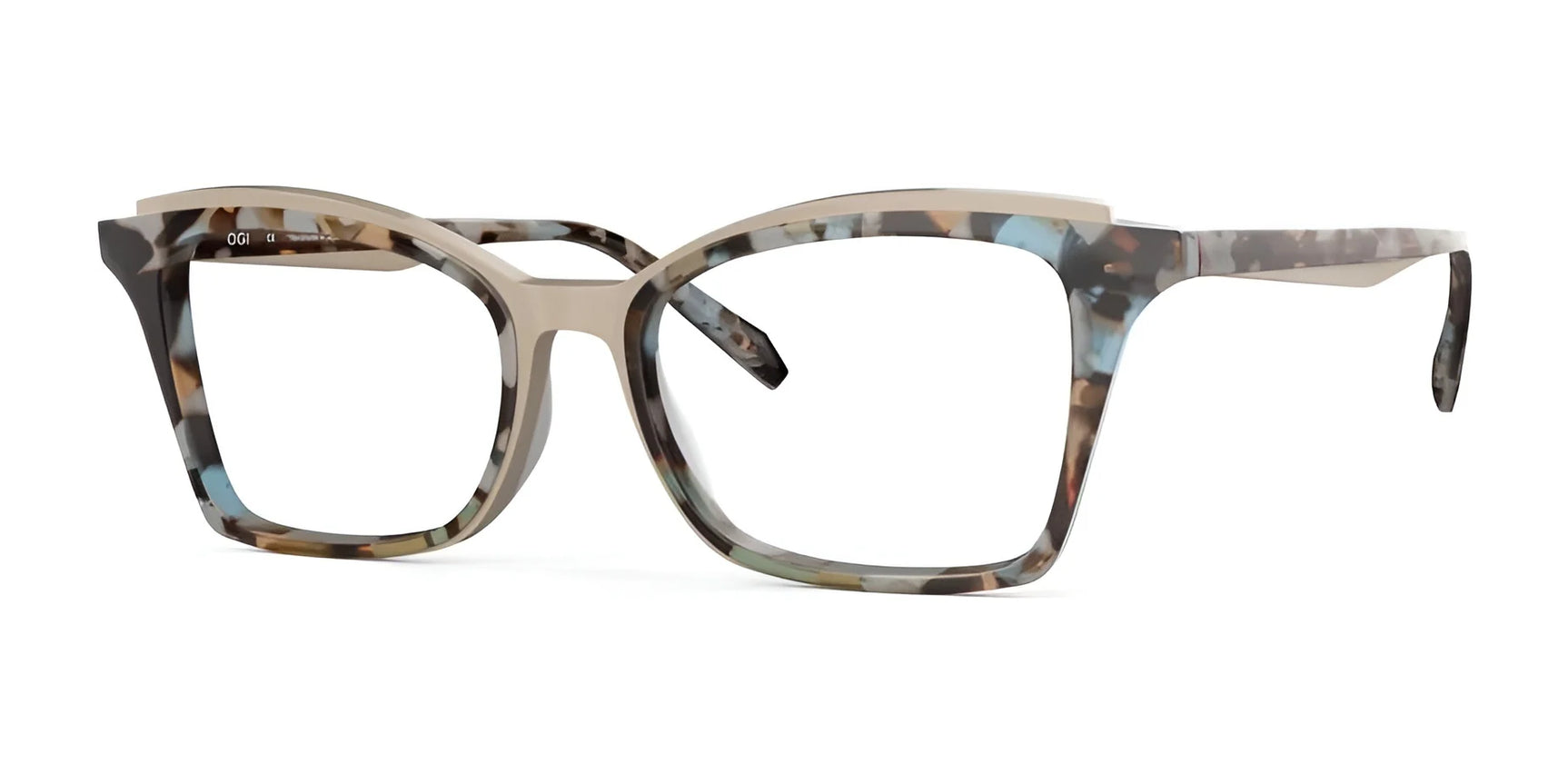 OGI AGATE Eyeglasses Almond Sky Tortoise