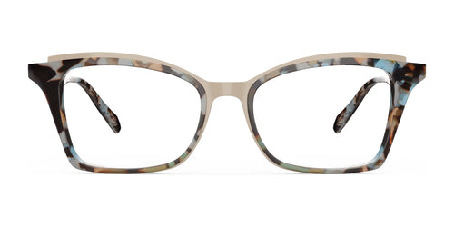 OGI AGATE Eyeglasses / Size 52 / Almond Sky Tortoise