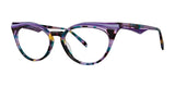 OGI BABE Eyeglasses Plum Teal Popstar