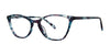 OGI BATTY Eyeglasses | Size 52 / Teal Purple Thread