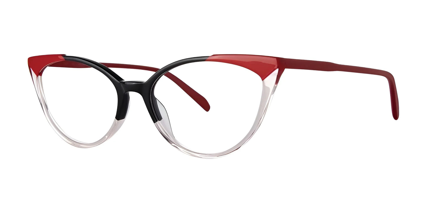 OGI BAUHAUS Eyeglasses Black Red