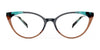 OGI BAUHAUS Eyeglasses | Size 55 / Black Red
