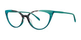 OGI BAUHAUS Eyeglasses Teal Block