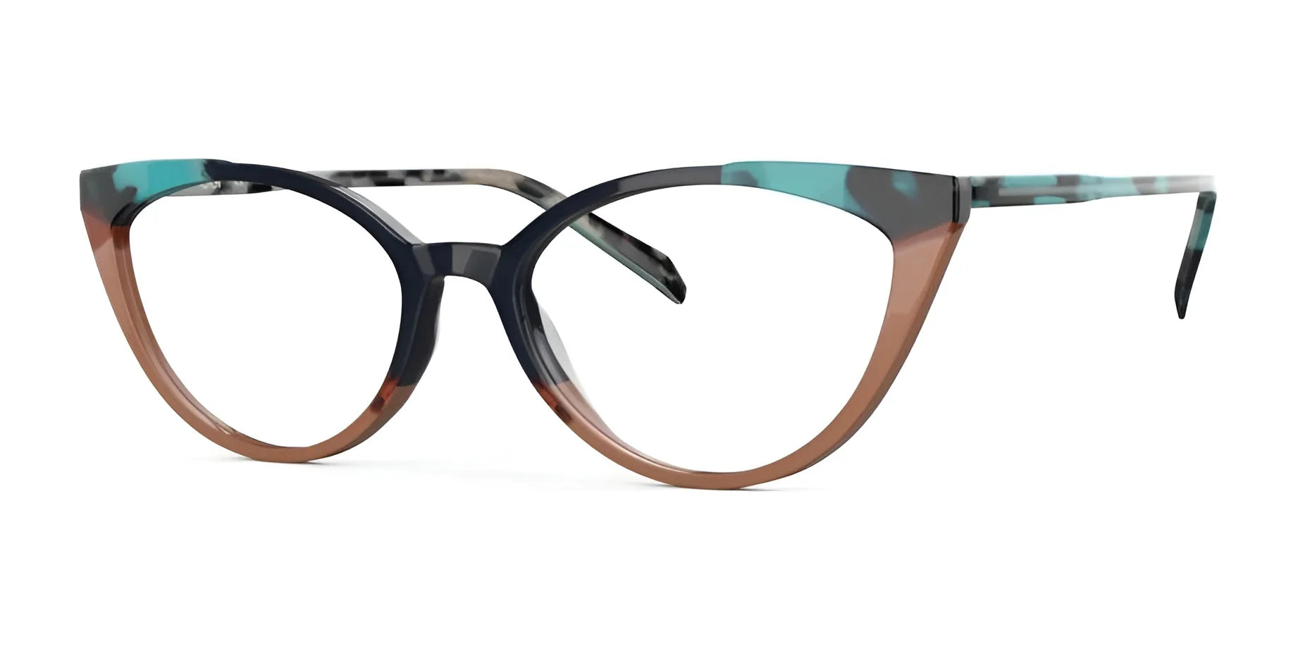 OGI BAUHAUS Eyeglasses Turquoise Navy Crunch