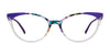 OGI BAUHAUS Eyeglasses | Size 55 / Black Red