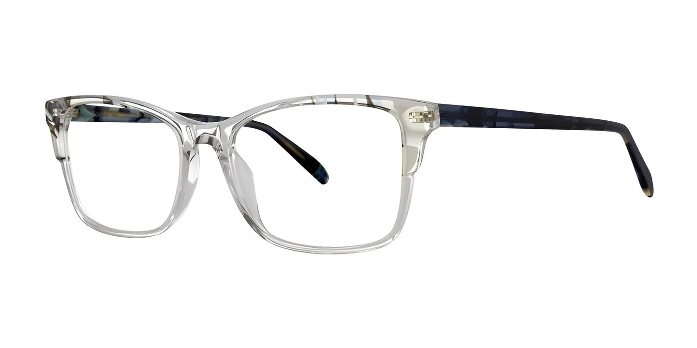 OGI BISOUX Eyeglasses Blue Havana