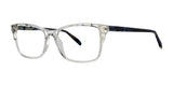 OGI BISOUX Eyeglasses Blue Havana