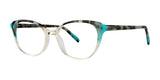 OGI BOHEMIAN Eyeglasses Aqua Tortoise