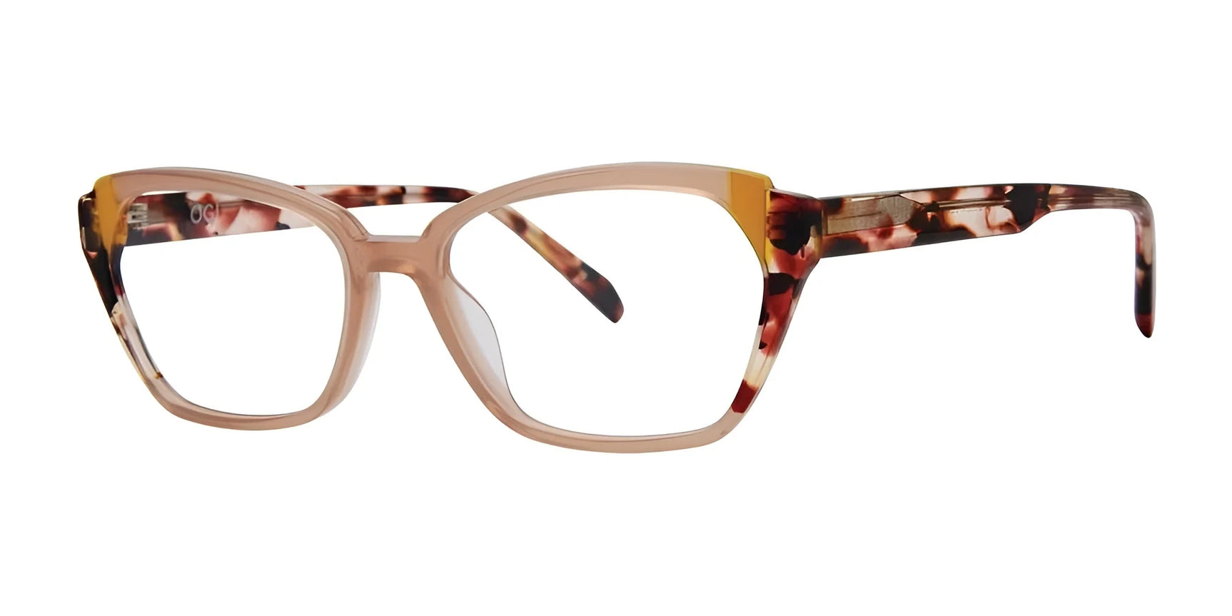 OGI BUTTER QUEEN Eyeglasses Cornhusk Mix Tortoise