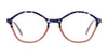 OGI CAN DO Eyeglasses | Size 51 / Blue Coral Spot
