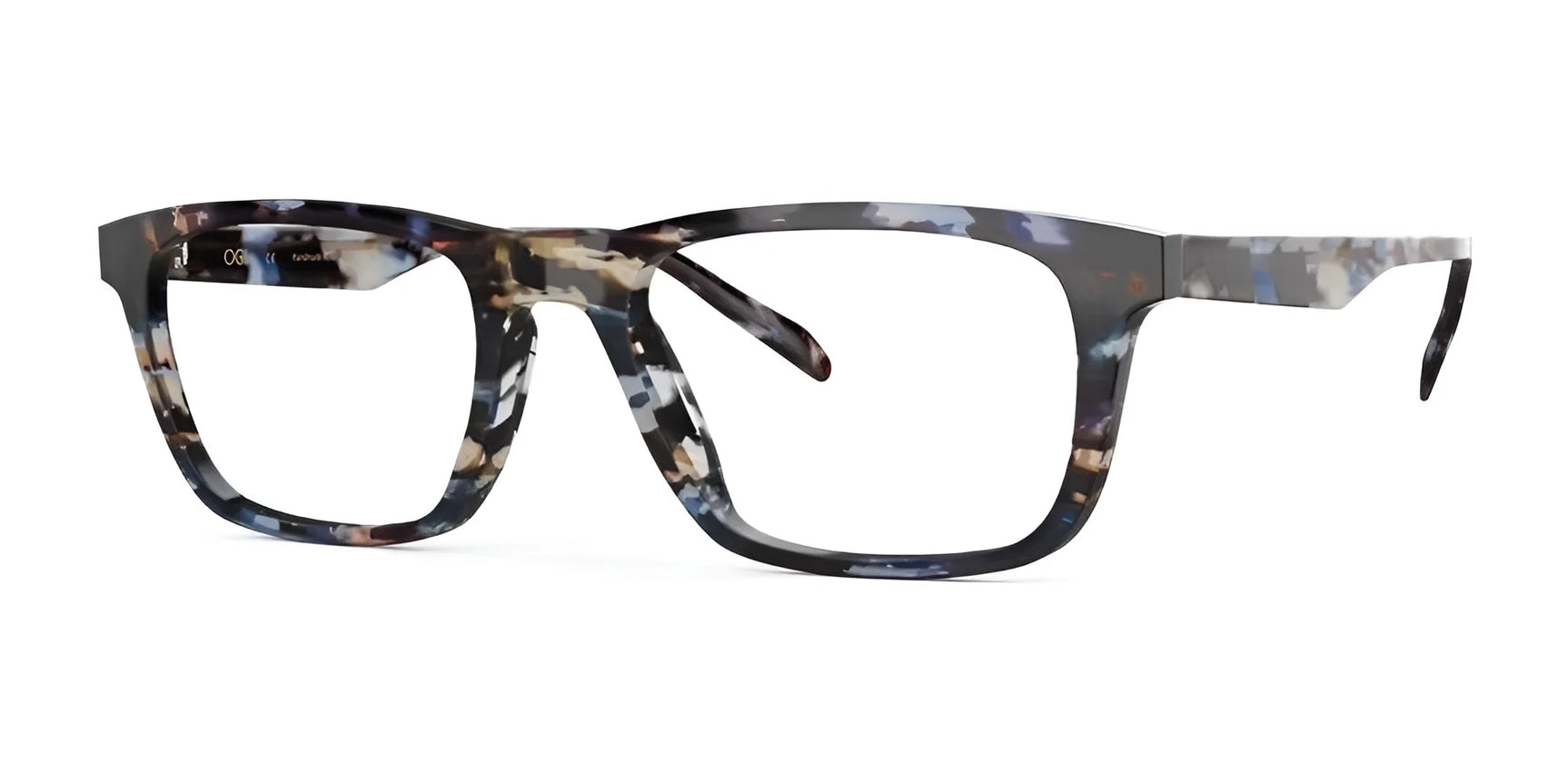 OGI CERTAINLY Eyeglasses Navy Tokyo Tortoise