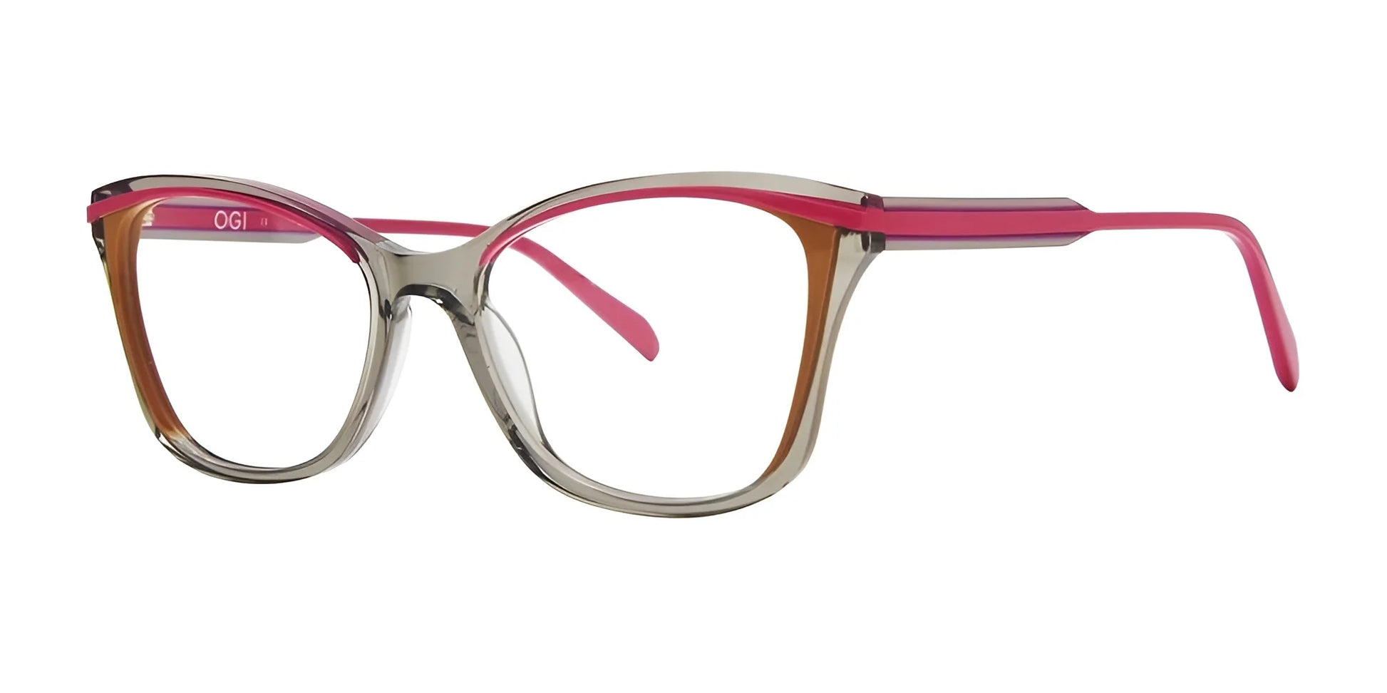 OGI COZY Eyeglasses Grey Gum Crystal