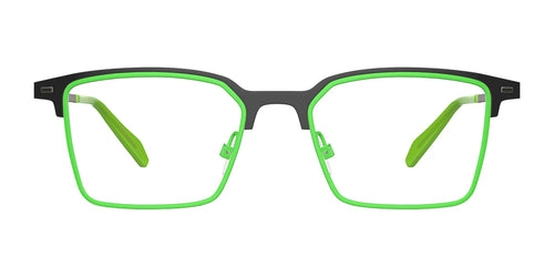 OGI DANVERS Eyeglasses / Size 50 / Black Neon Green
