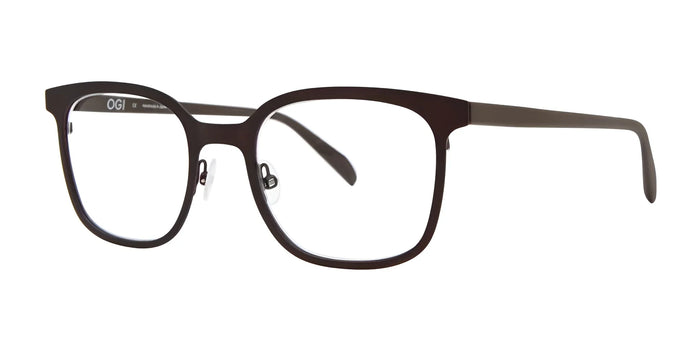OGI DARN TOOTIN Eyeglasses | Size 50 / Brown Suede