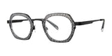 OGI DINKY TOWN Eyeglasses Black Crystal Vertigo