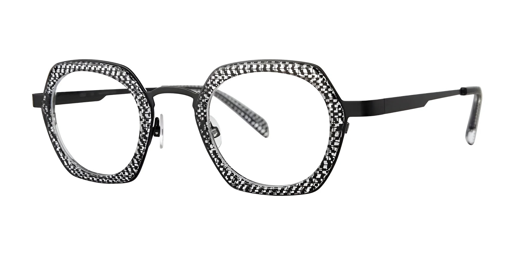 OGI DINKY TOWN Eyeglasses Black Crystal Vertigo