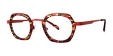 OGI DINKY TOWN Eyeglasses Red Derval Tortoise