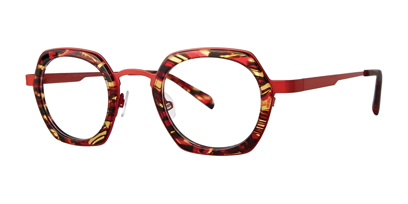 OGI DINKY TOWN Eyeglasses Red Derval Tortoise