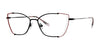 Red Rose DOMENICA Eyeglasses | Size 55 / Black Red
