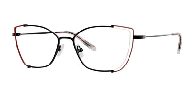 Red Rose DOMENICA Eyeglasses Black Red