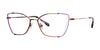 Red Rose DOMENICA Eyeglasses | Size 55 / Red Purple Punch