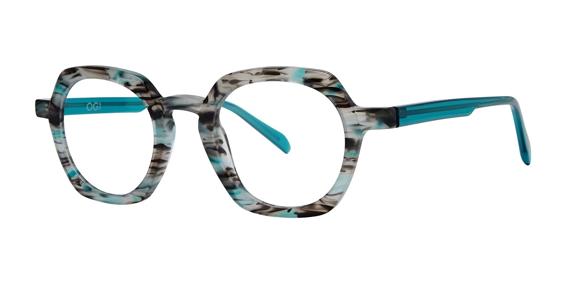 OGI EAT STREET Eyeglasses Gray Teal Haze Tortoise