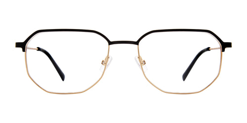 Red Rose FABI Eyeglasses / Size 55 / Black Gold