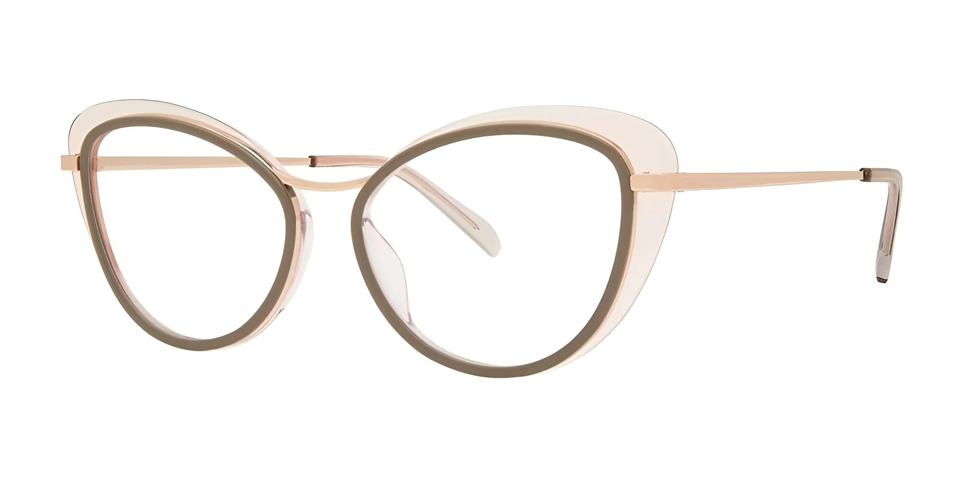 OGI FER CUTE Eyeglasses Olive / Pale Pink / Rose Gold