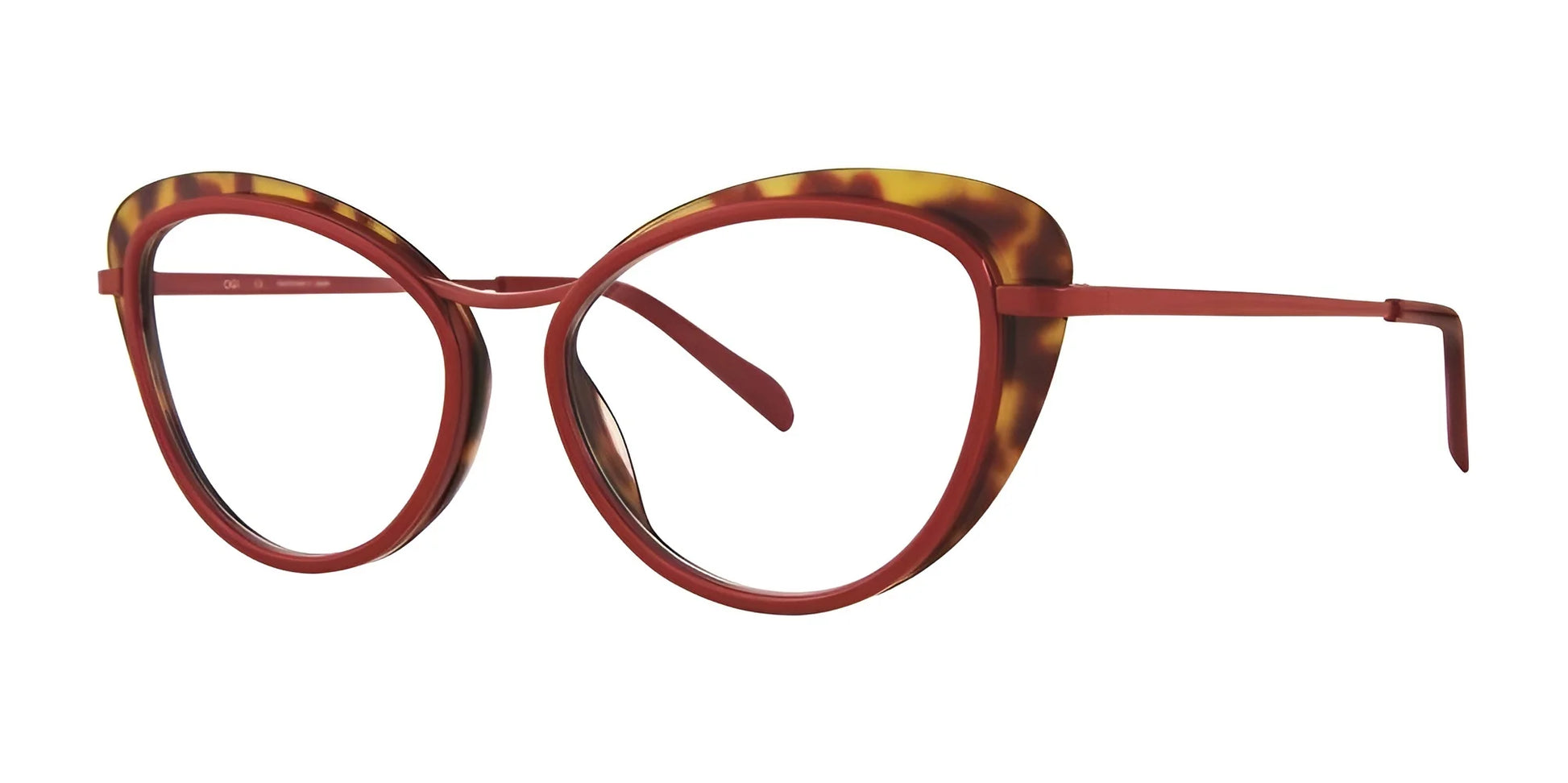 OGI FER CUTE Eyeglasses Burgundy / Tortoise