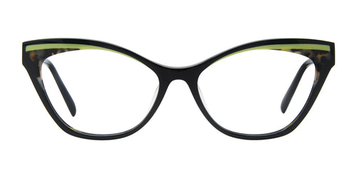 OGI GAME CHANGER Eyeglasses / Size 52 / Black Lime Havana