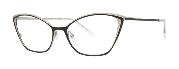 OGI Geez Louise Eyeglasses / Black / Silver / Size 53