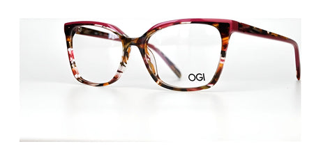 OGI HAPPY TO HELP Eyeglasses Olive Wine Horn