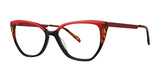 OGI HEY GUYS Eyeglasses Red Fire Tortoise