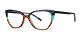 OGI HEY GUYS Eyeglasses Turquoise Navy Crunch