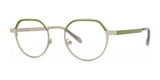 OGI HOGWASH Eyeglasses Matte Green Ivory Velour