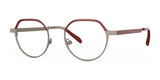 OGI HOGWASH Eyeglasses Matte Red Grey Velour