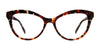 OGI HOT DISH Eyeglasses | Size 54 / Green Lines Matte