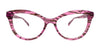 OGI HOT DISH Eyeglasses | Size 54 / Green Lines Matte