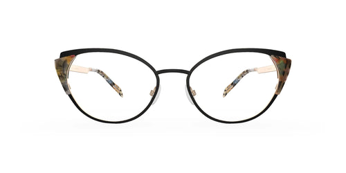 OGI I AM FINE Eyeglasses / Size 53 / Black Confetti Tortoise