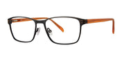 OGI Kids GREY DUCK Eyeglasses | Size 50 / Black / Dayglow Orange