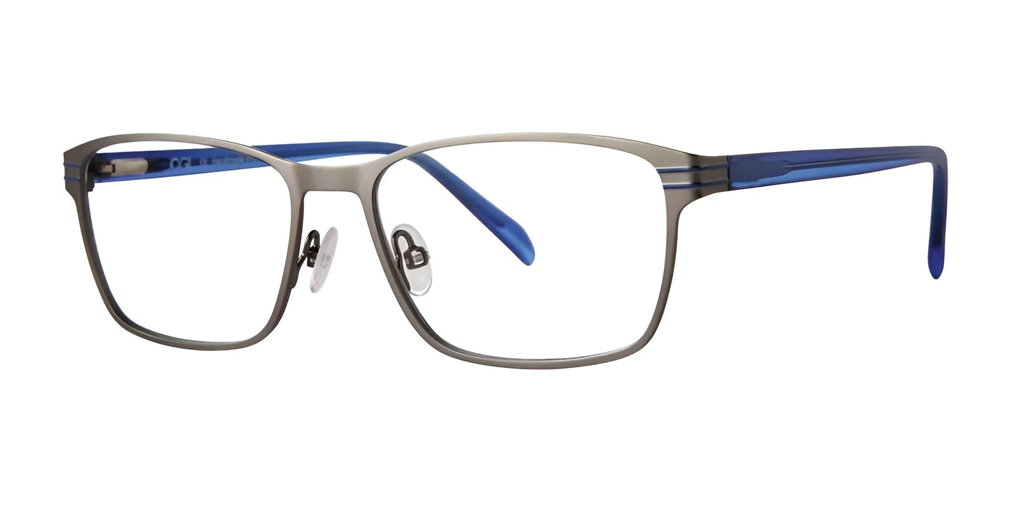 OGI Kids GREY DUCK Eyeglasses Gunmetal /  Dayglow Navy