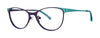 OGI Kids Ok107 Eyeglasses / Dark Purple / Teal / Size 47