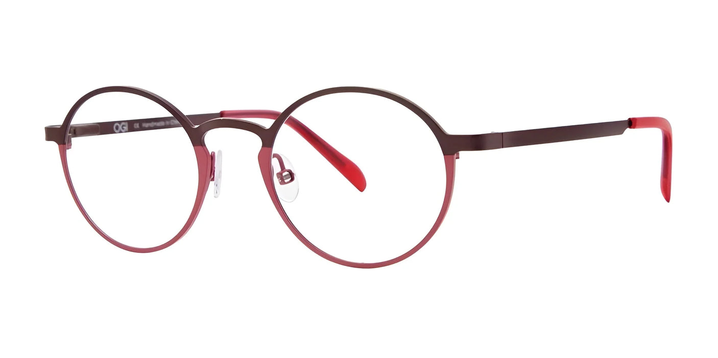 OGI Kids SNOW DAY Eyeglasses Maroon Rose