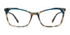 OGI KINDA SPENDY Eyeglasses | Size 53 / Teal Stripe